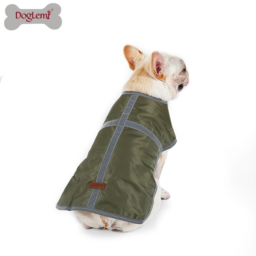 Reversible karierte Hundewestejacke