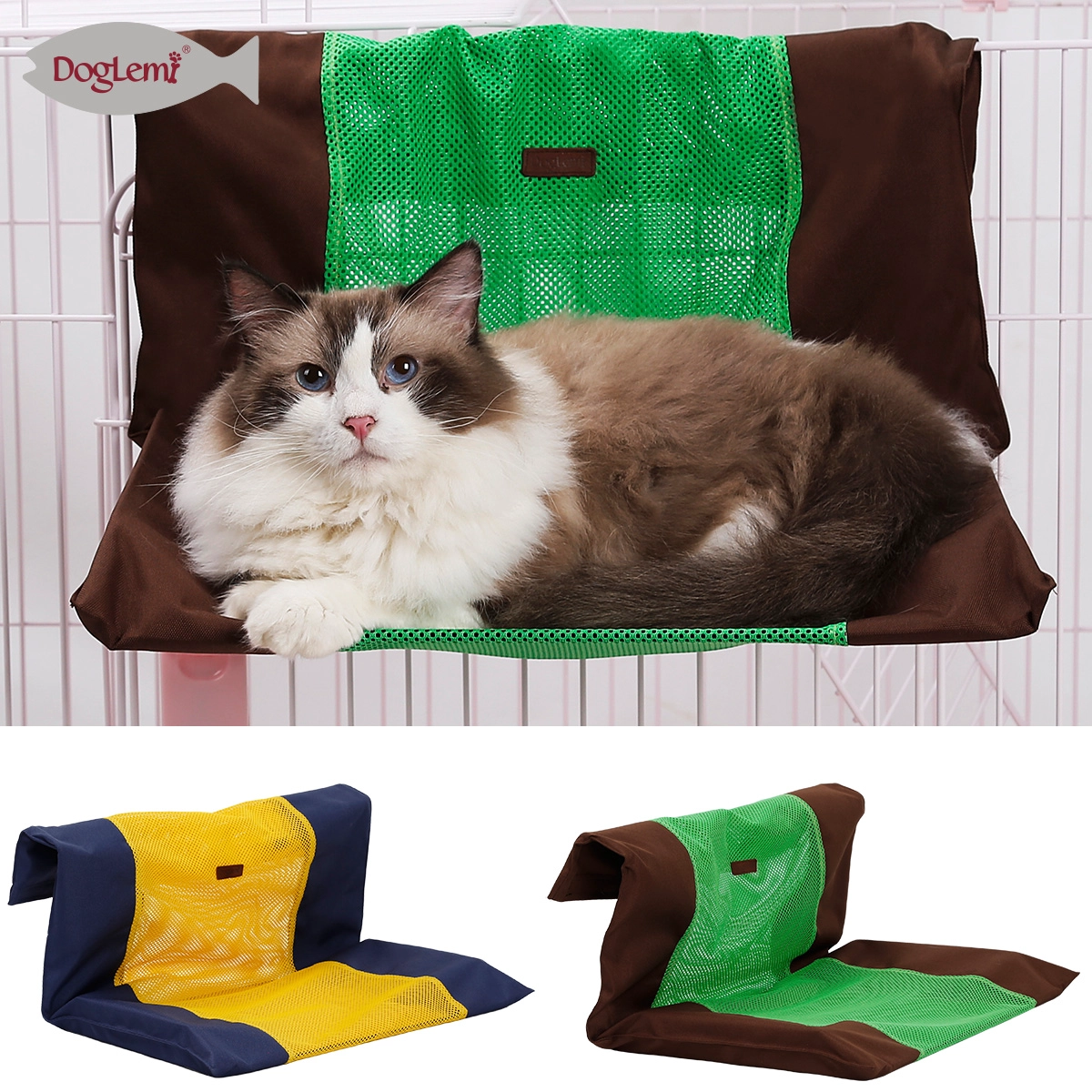 Hängende Betttuchabdeckung der Sommermaschen-Katze