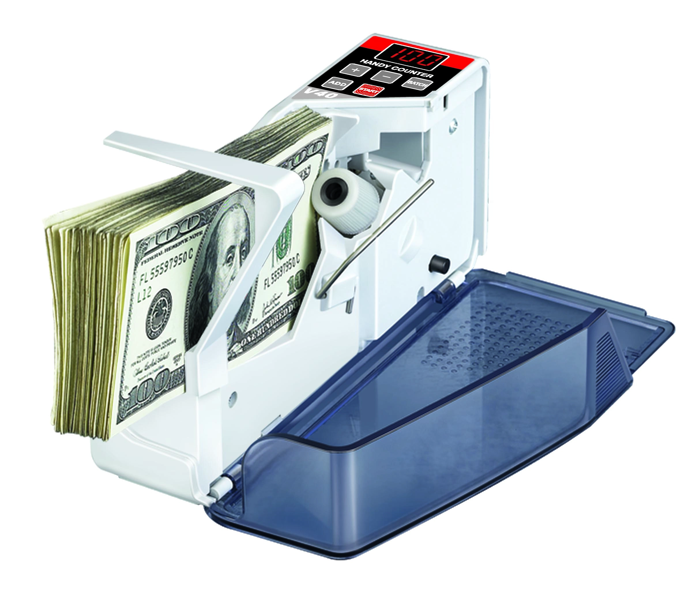 V40 Portable Geld Geld Bargeld Zählen Maschine