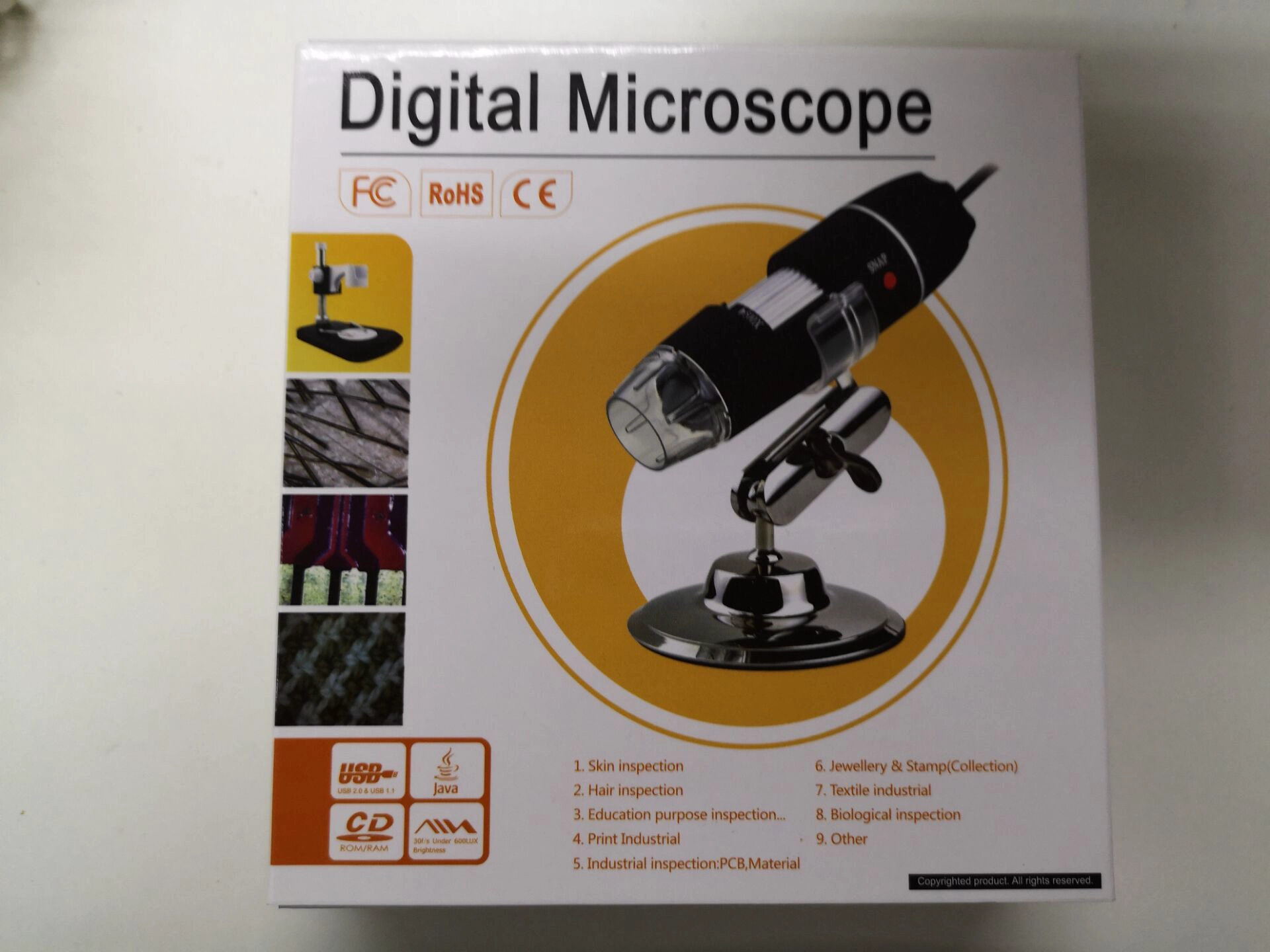 Microscópio USB DMU-U800x Digital, câmera de microscópio