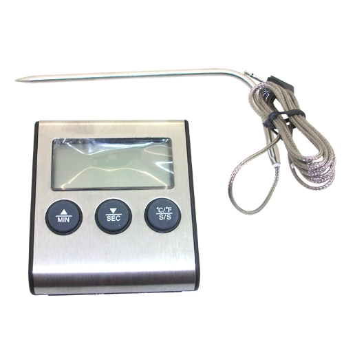 DTH-24, digital food thermometer with high temperature sensor and timer