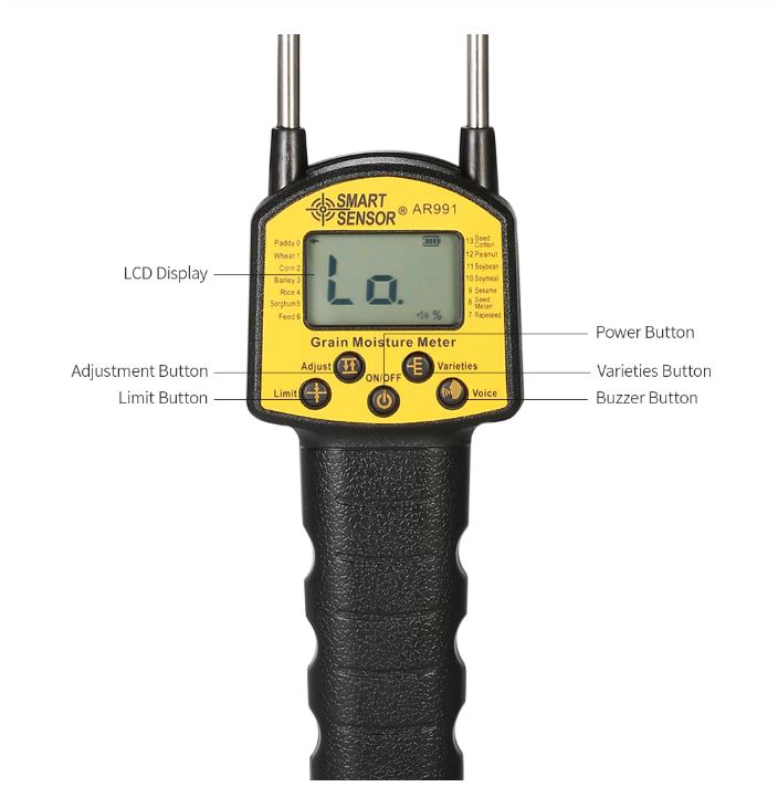 Humidimètre numérique pour grains AR991