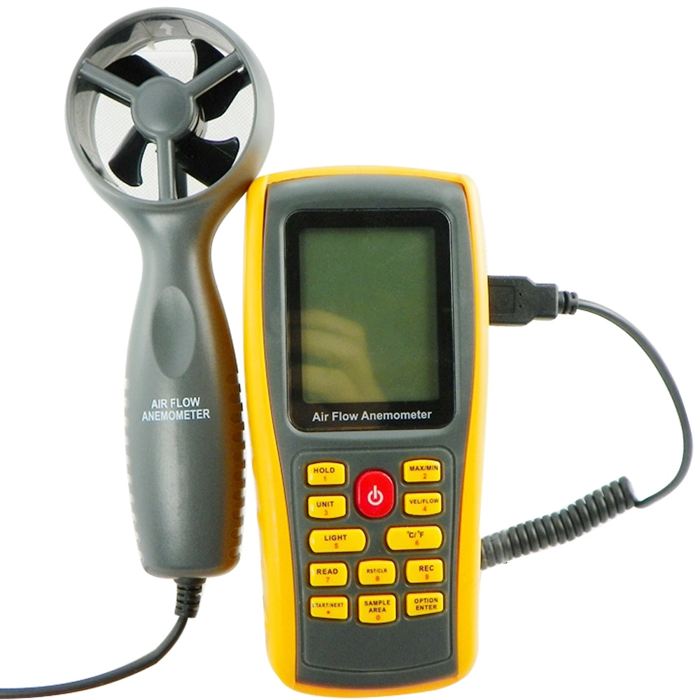 GM8902 anemómetro digital, Equipo vientos, velocidad del aire y temperatura del aire y la cantidad de aire