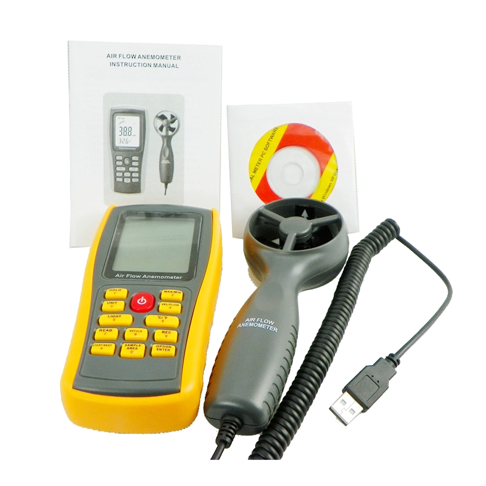 GM8902 anemómetro digital, Equipo vientos, velocidad del aire y temperatura del aire y la cantidad de aire