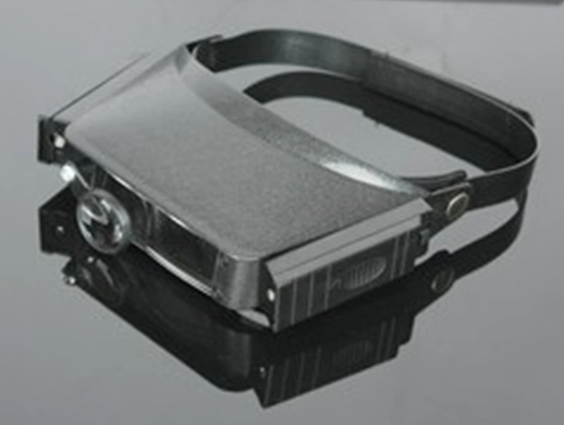MG81007 Head μεγεθυντικός φακός με φως, LED μεγεθυντικός φακός με πλαστική Πλαίσια, Χέρι δωρεάν μεγεθυντικός φακός