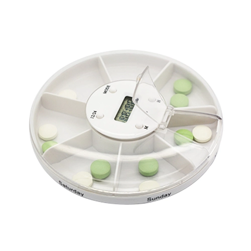 TX2092B 7-Compartments Pill Box mit Time & Alarm
