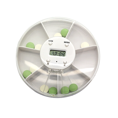 TX2092B 7-Compartments Pill Box mit Time & Alarm
