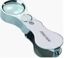WCLL-600550A Jóias Lupa com moldura de vidro e luz
