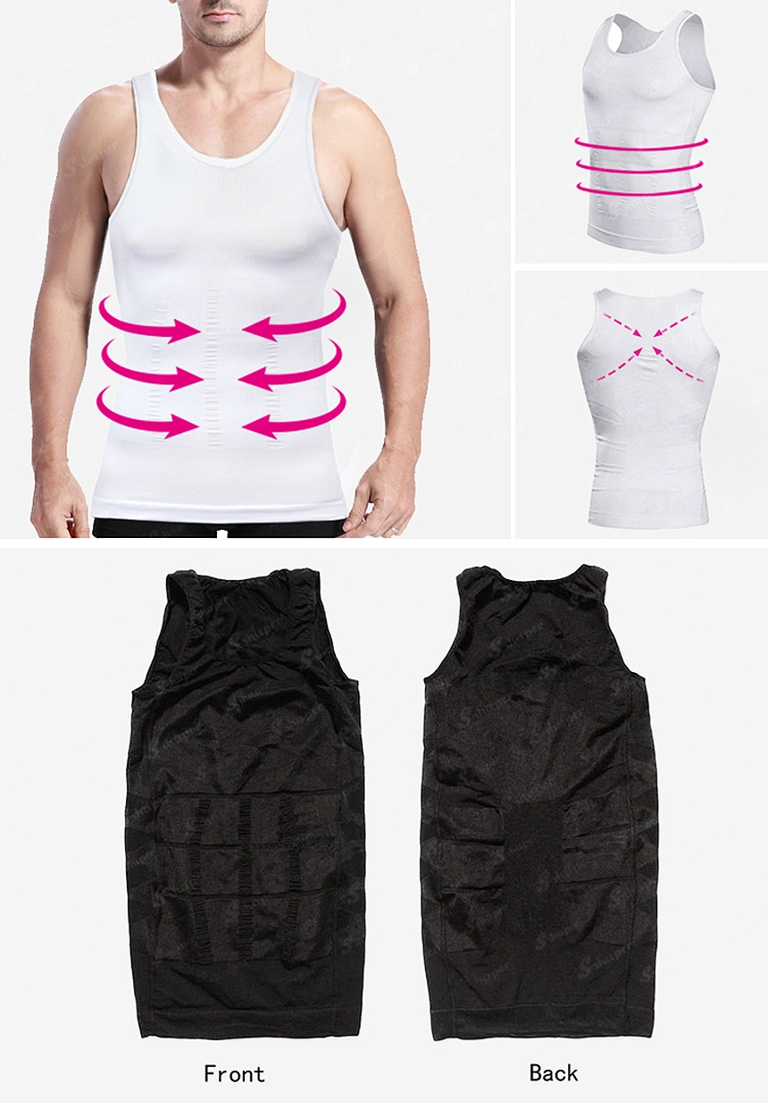 W0355-Men`s-Compression-Tank-Top_02_china Slimming shirt factory