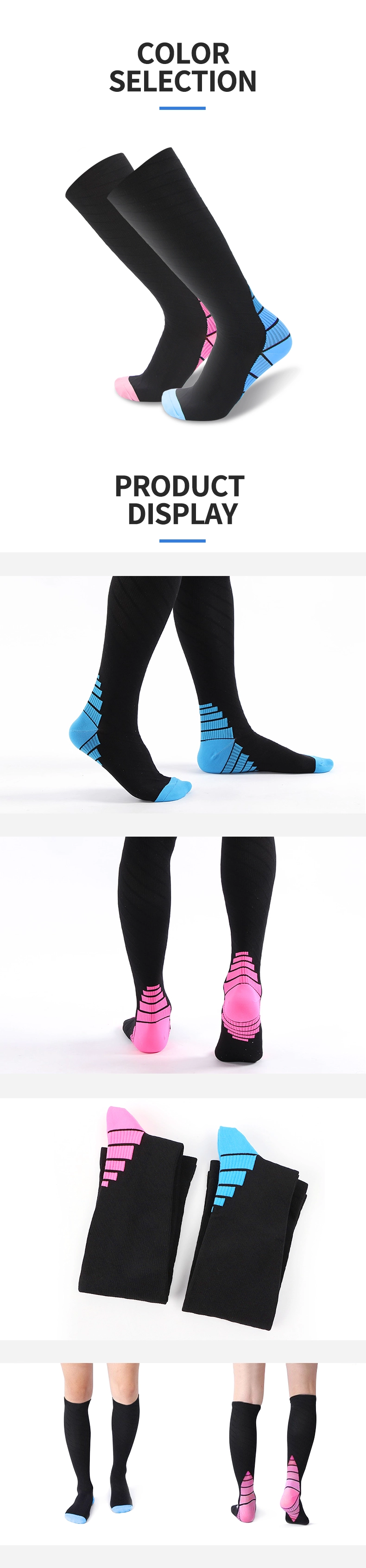 Stylish Cushion Absorption Men's Athletic Basketball Socks