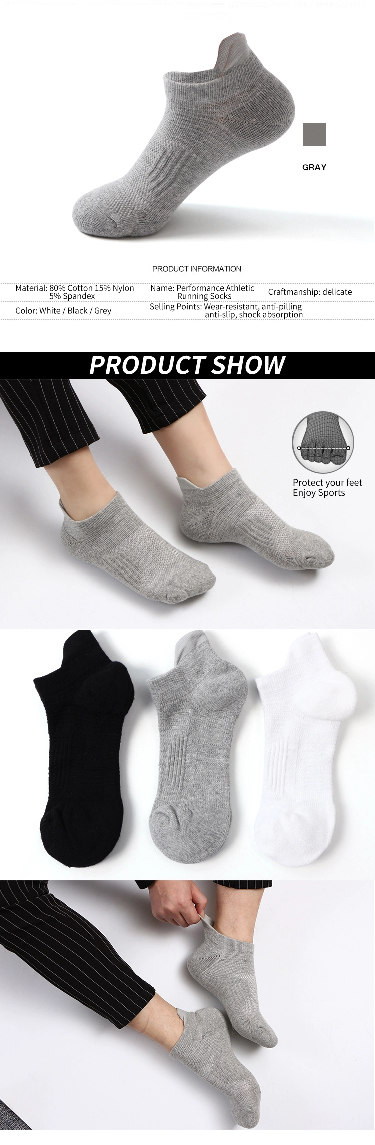 Men's Basketball Sports Socks