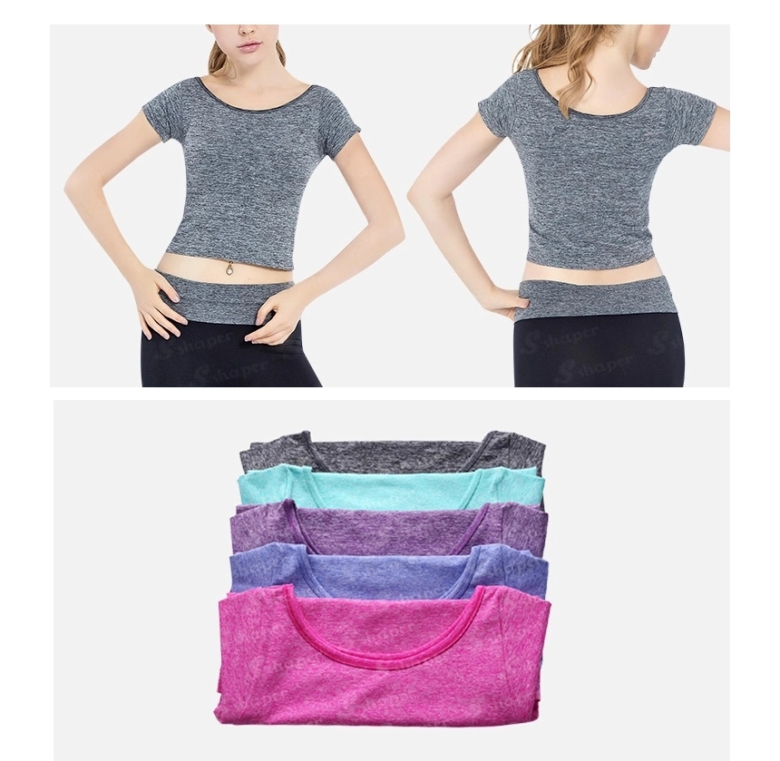 Yoga Short Sleevae Shirt Manufacturer_01