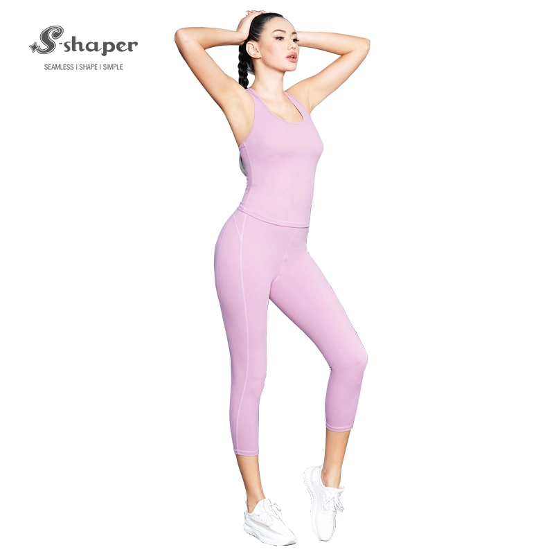 Custom Plus Size Yoga Pants Leggings Sports Vest Suits Factory