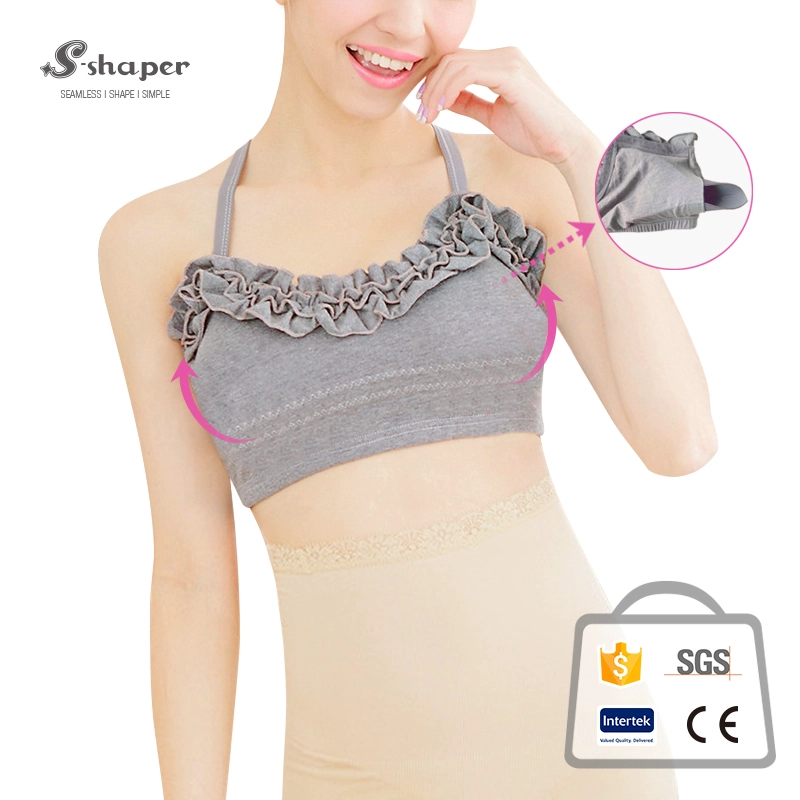 Fashion Lotus Leaf Design Sleep Bra Manufacturer