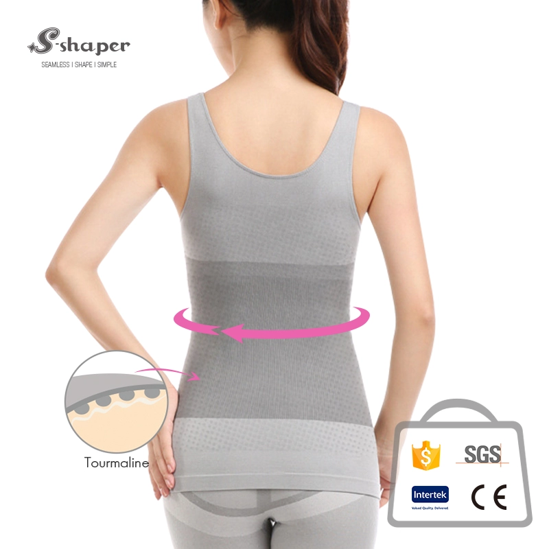 High Quality Tourmaline Bamboo Slimming Tank Tops Factory