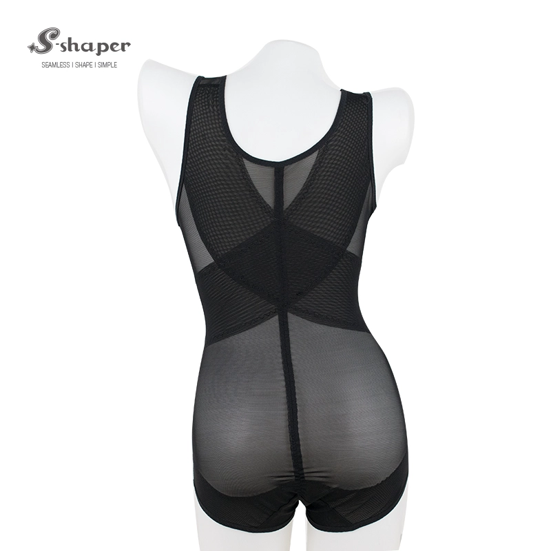 Hot Sale Black Womens Bodysuits Pembentuk Badan Penuh Pada Jualan