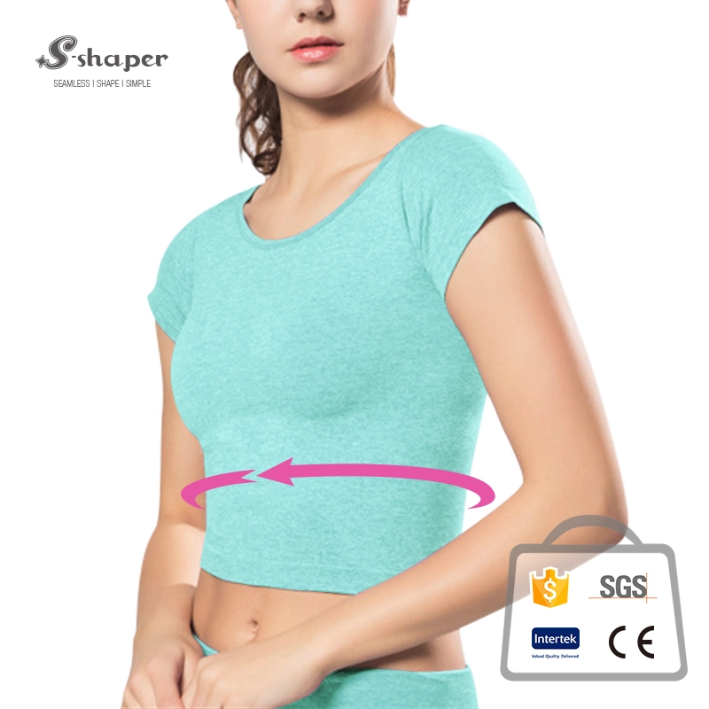 Ladies Elastic Yoga Shirt Supplier