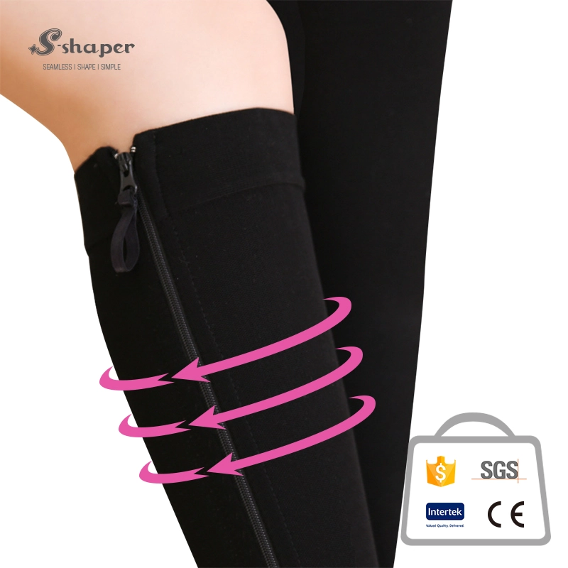 Zíper Médico Compressão Calf Socks Factory