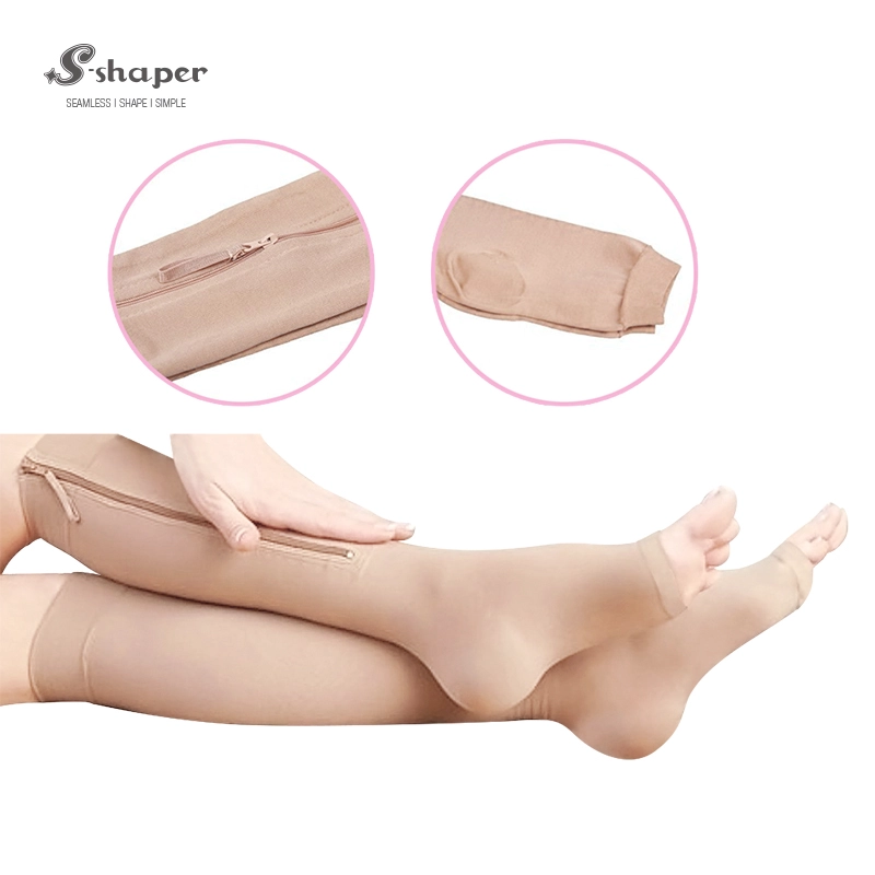 Medical Zipper Compression Calf Socks Supplier