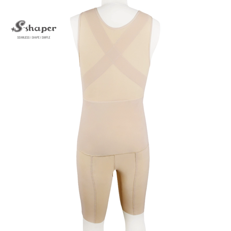 Herrenkompressionsbodysuit mit Reißverschlussfabrik