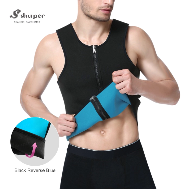 Men's Ultra Sweat Enhancing Thermal Vest With Zipper On Sales