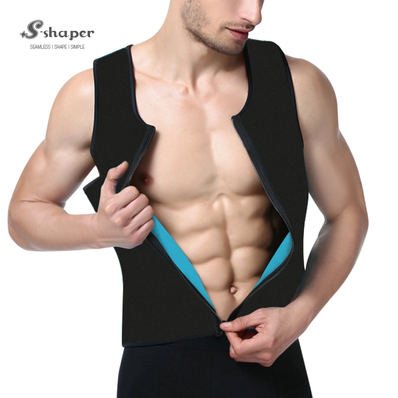 Men's Ultra Sweat Enhancing Thermal Vest With Zipper Wholesales