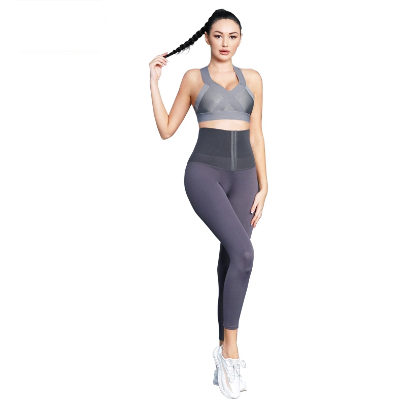 Neue Frauen Nylonmaterial Hohe Taille Fitness Yoga Körperformung Hosen Großhändler Großhändler