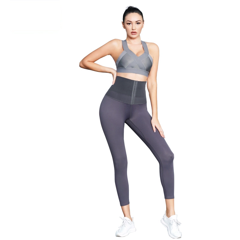Neue Frauen Nylonmaterial Hohe Taille Fitness Yoga Körperformung Hosen Großhändler Großhändler