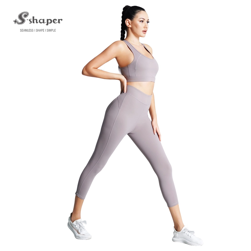 S-SHAPER High Waist Running Leggings Yoga Set Sports Bra Factory