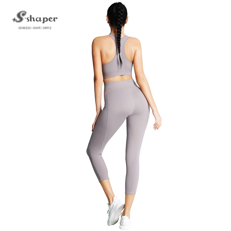 S-SHAPER High Waist Running Leggings Yoga Set Sports Bra Factory