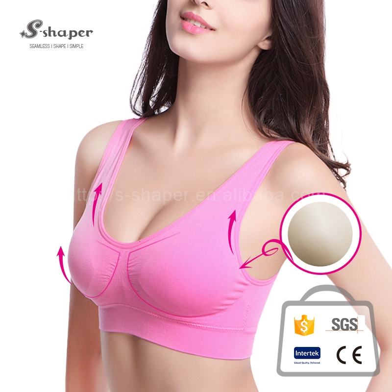 Seamless Elastic Fitness Bra On Sales