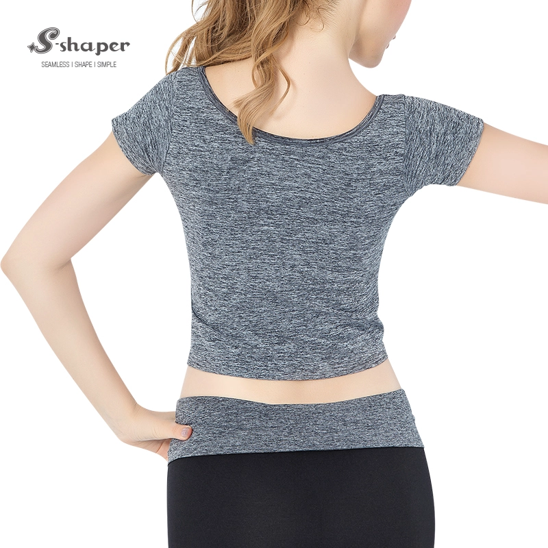 Short Sleeve Yoga Crop Top Manufacturer
