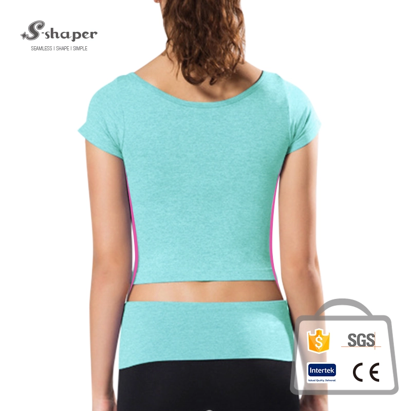 Short Sleeve Yoga Crop Top Manufacturer
