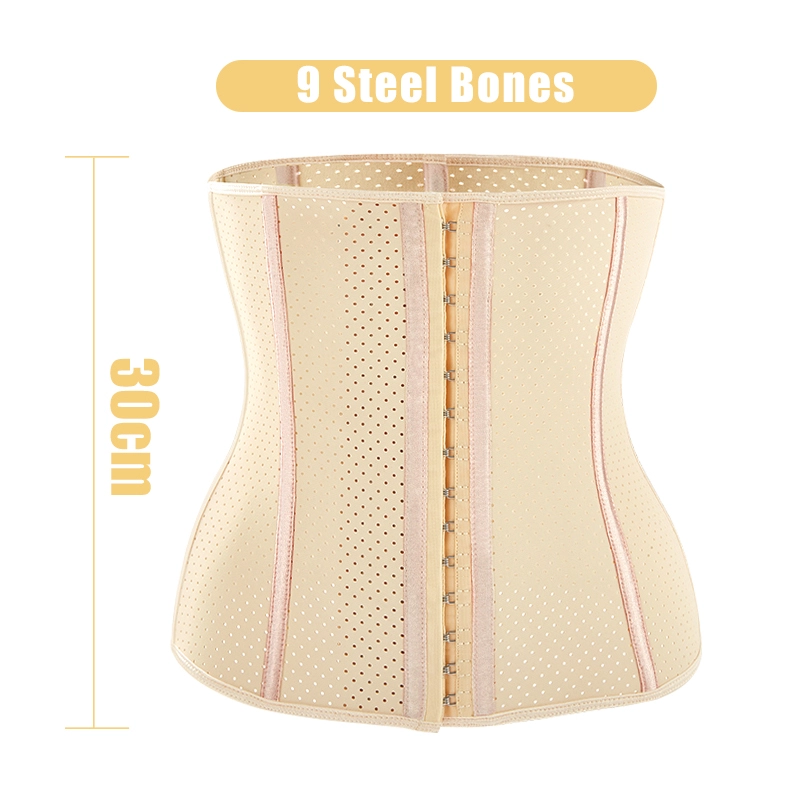 Corsetto disossato d'acciaio 9 dell'allenatore 9 della vita del lattice colombiano sexy De Shaper all'ingrosso