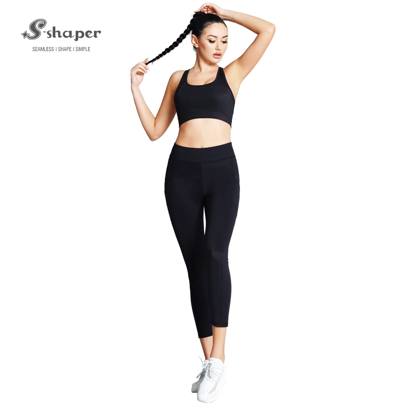 Wholesales High Elastic 2 Piece Sportswear, Fitness Yoga leggings Sports Bra Set