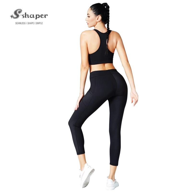 Wholesales High Elastic 2 Piece Sportswear, Fitness Yoga leggings Sports Bra Set