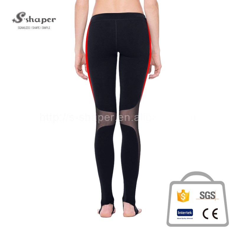 Fornitore di pantaloni da yoga a rete da donna
