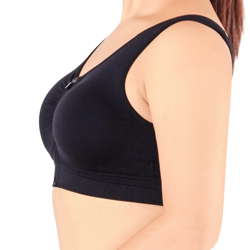 Fabbrica di reggiseno sportivo anteriore senza cerniera per donna