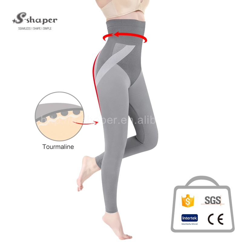 Women slimming tourmaline bamboo leggings