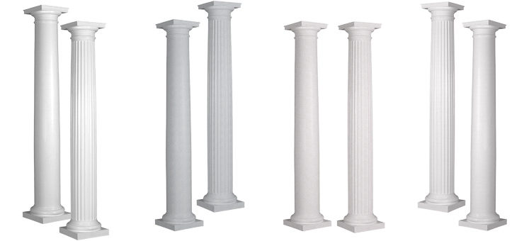 China 2015 China Ronde holle kolom, marmeren zuilen Te koop, decoratieve Roman Ronde Kolom fabrikant