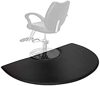 Black anti fatigue comfortable salon floor mat for hairdressing shop