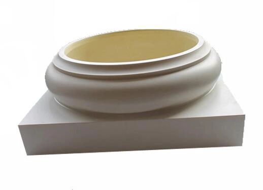 Building Decoration PU Roman column, Roman column polyurethane circular base, customized PU Rome stigma