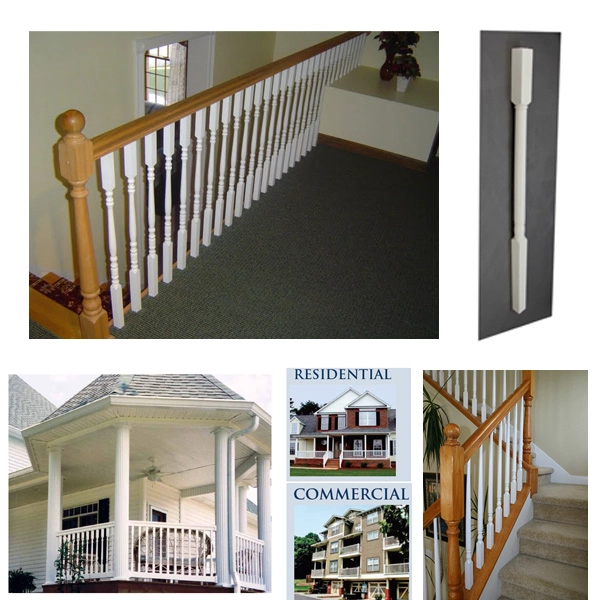 China Fujian PU railing factory, custom high grade PU small mansion staircase railings garden, houses small railing, PU railing Suppliers China