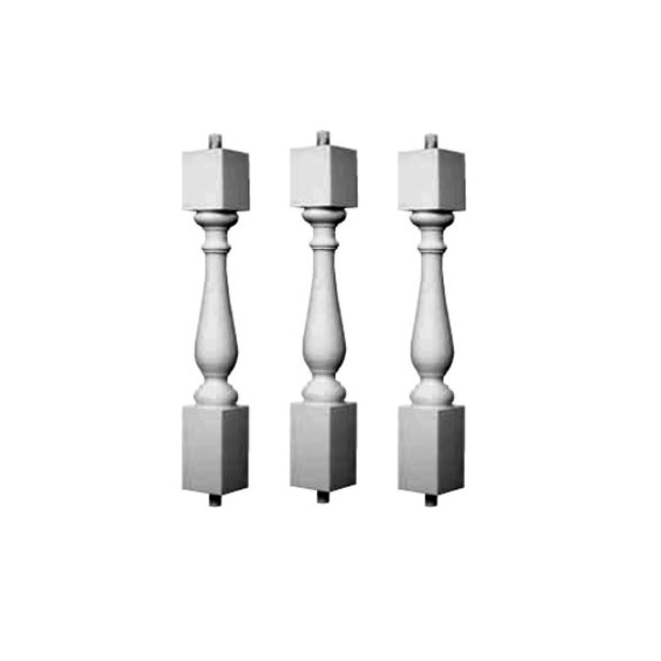 Chine Fujian PU Les fabricants professionnels de haut de gamme de rampes d'escalier de luxe personnalisé 3 pouces garde-corps en forme de vase rambarde