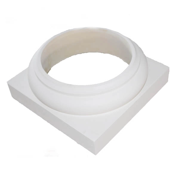 China polyurethaan balustrade fabrikant decoratieve omheining tops round bericht base en petten