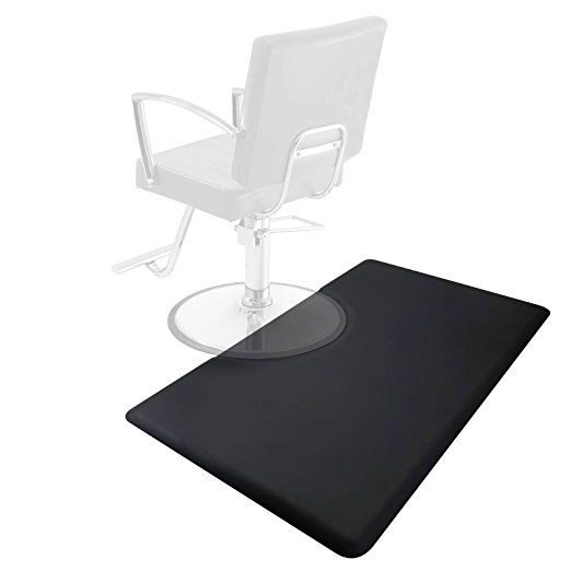 China supplier of barbershop and hairdresser's of salon anti-fatigue and non-slip black salon mats in Xiamen