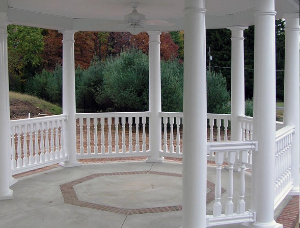 Custom 3 inch PU leuningen, polyurethaan Continental balustrades, PUR-schuim leuningen