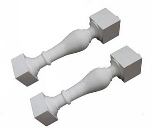 Custom PU foam railings, PU building decorative railings, polyurethane wood railing