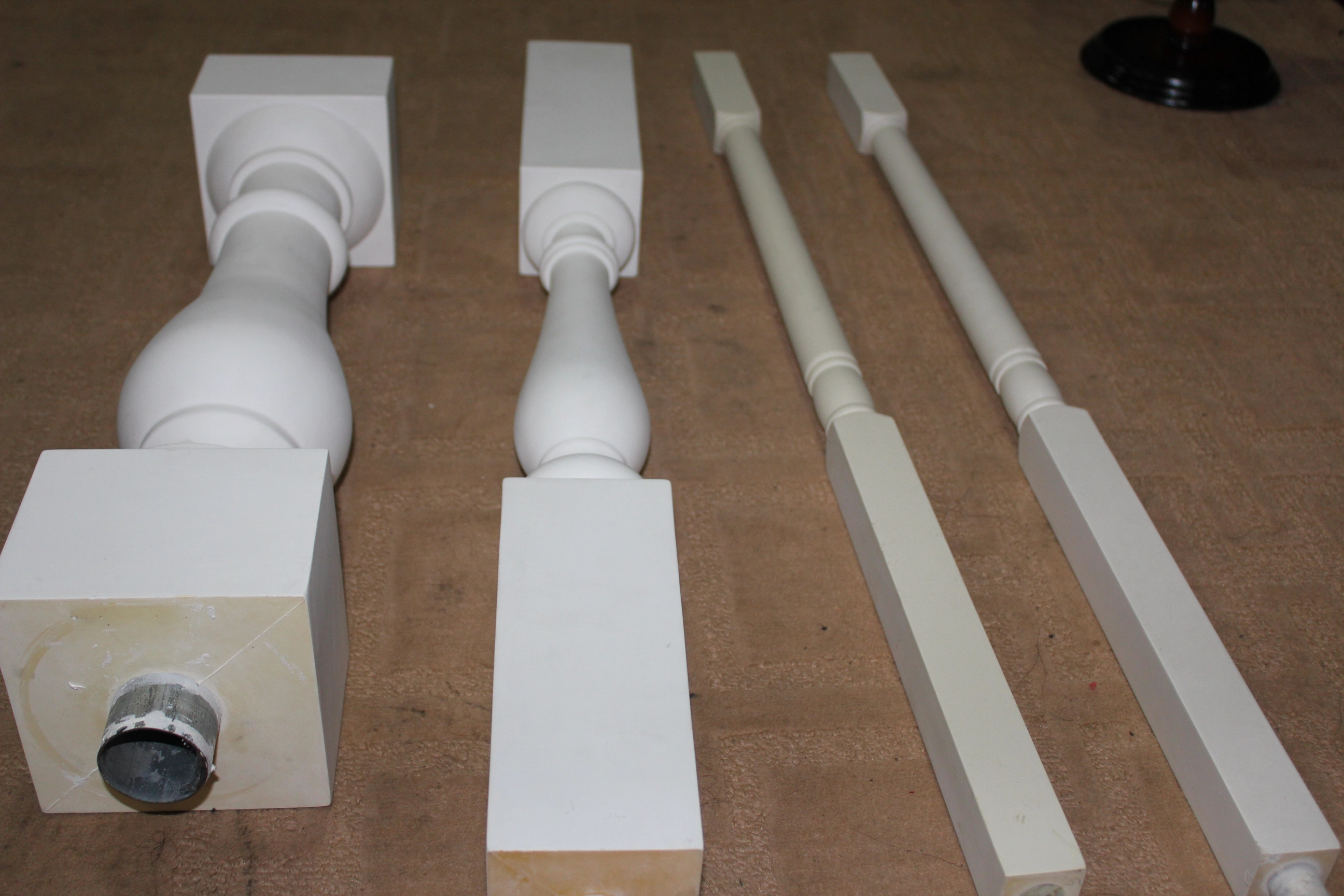 Custom PU leuningen, polyurethaan elegant balustrades, PUR-schuim balustrades, PUR baluster leuningen