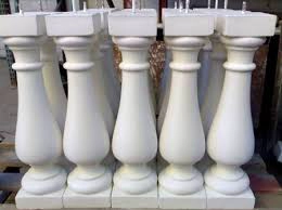 Decorative railing and balusters, balusters for garden, outdoor PU balusters, Polyurethane PU balustrade